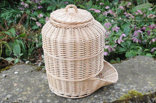 Preview of the first image of Wicker Basket Vegetable Storage Hopper For Potatoes.