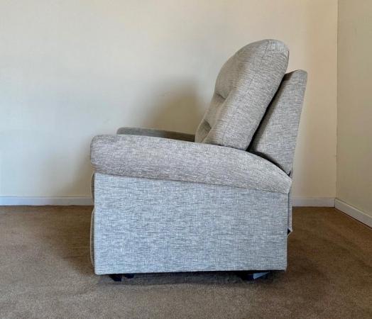 Image 15 of GPLAN ELECTRIC RISER RECLINER DUAL MOTOR GREY CHAIR DELIVERY