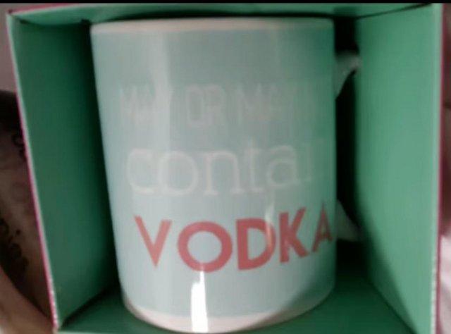 Preview of the first image of May or may not contain vodka - joke Coffee  cup mug.