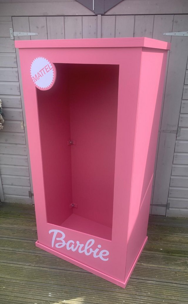 Preview of the first image of Barbie Photo Box , Life Size Prop Box For Selfies FOR SALE.