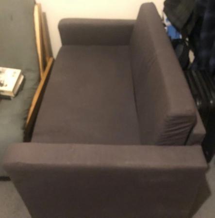 Image 2 of BEST OFFER ACCEPTED - Blue two-seater sofa