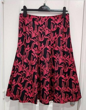 Image 1 of New Women's Monsoon Collection Ramona Red Skirt UK 10 12