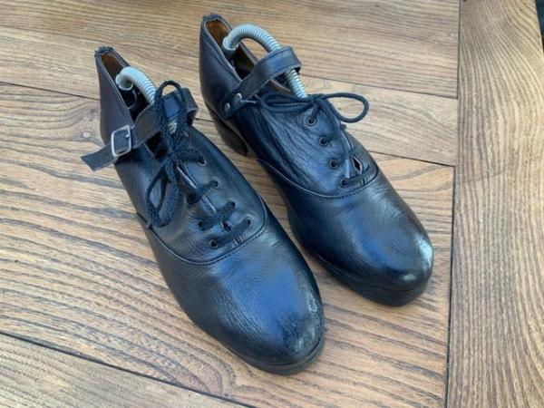 Image 1 of Irish leather dance jig shoes size 4.5 (girls)