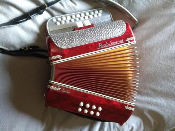 Image 1 of melodeon 2 row B/C tuning 3 voice