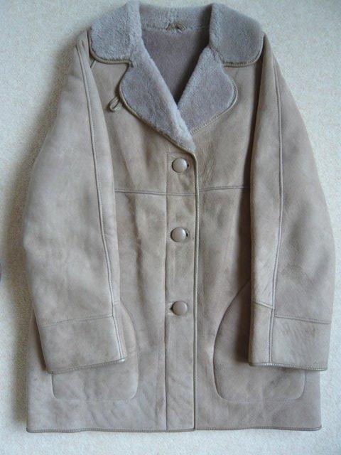 Preview of the first image of Sheepskin coat, ladies', three quarter length.