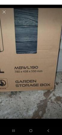 Image 1 of Garden storage boxes. Brand new