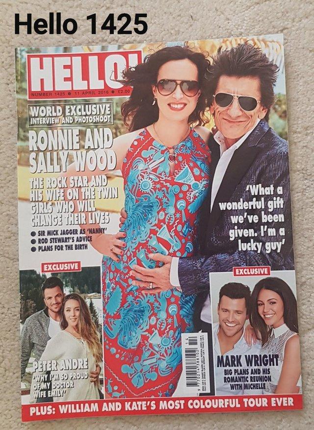 Preview of the first image of Hello Magazine 1425 - Ronnie & Sally Wood - Expecting Twins.