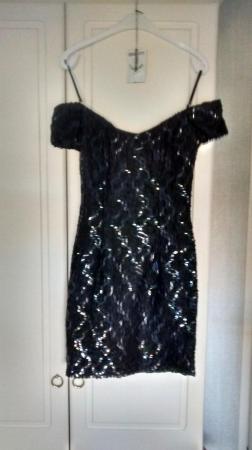 Image 2 of Size 10, black evening/party dress.