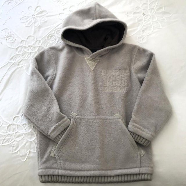 Preview of the first image of Next hoodie, neutral, pocket, cosy. Boy/girl. 6 yrs. 116cms.
