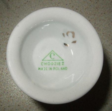Image 3 of ChedziezMade in Poland Footed Egg Cup with Girl on the Front