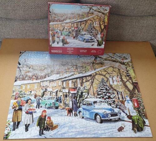 Image 3 of 1000 piece jigsaw called HOME FOR CHRISTMAS by TREVOR MITCHE