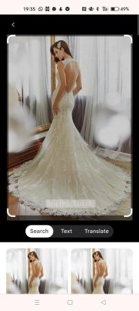 Image 3 of Genuine Sophia Tolli wedding dress and Porier veil