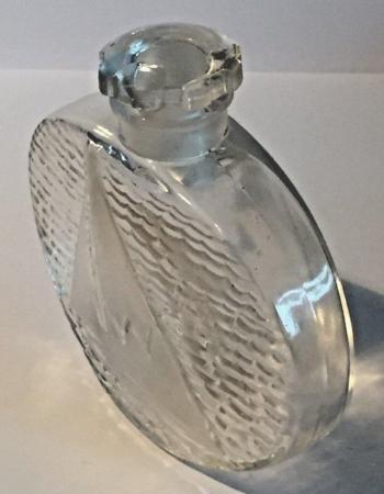 Image 1 of Lalique Clear Glass Iconic Sailboat Scent Perfume Bottle