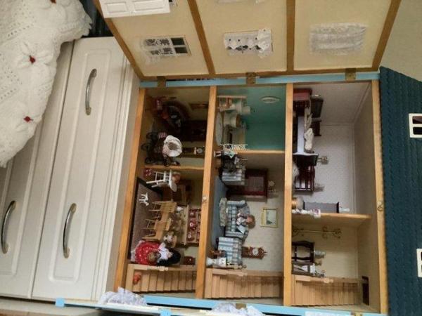 Image 2 of Dolls house decorated and fully furnished