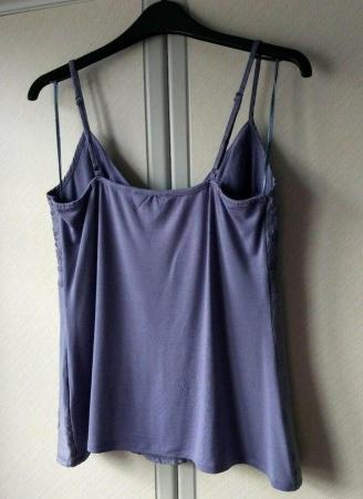 Image 6 of Women's Monsoon Silk Embroidered Summer Cami Top Purple 12