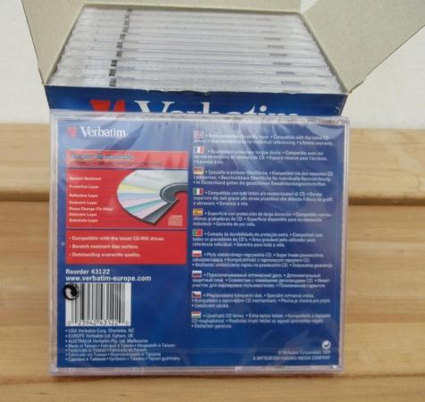 Image 2 of Verbatim CD-RW - New/Sealed 10 Pack plus 1 - 700mb