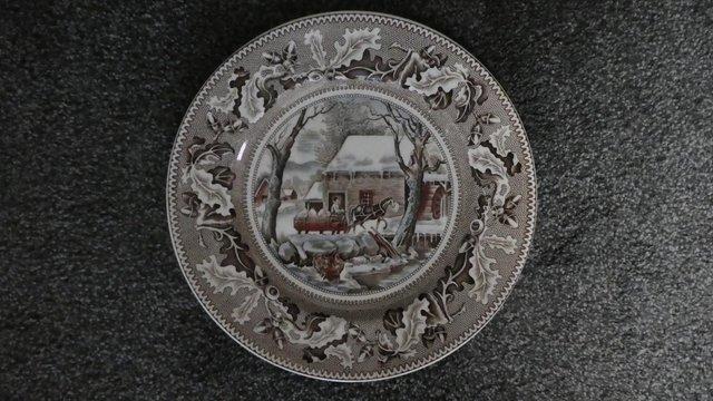 Preview of the first image of Set of six 'Historic America' plates.