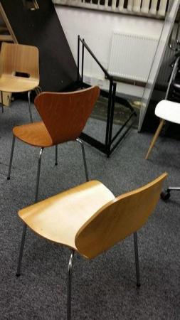 Image 2 of Wooden stylish office/meeting/reception/cafe chairs £29 each