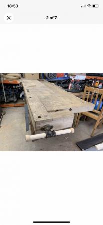 Image 1 of Emir woodworking bench with tail stock vice