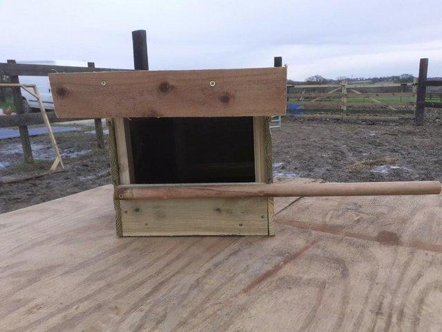 Preview of the first image of Hand Built Timber Kestrel Nest Box.
