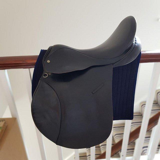 Preview of the first image of REDUCED ONLEY BLACK LEATHER GP SADDLE....................