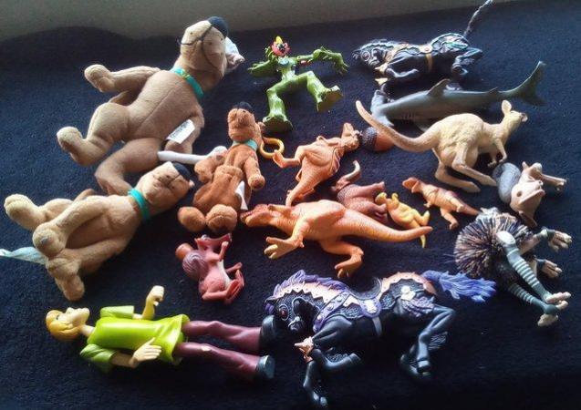 Image 2 of Selection of Plastic and Plush Toys Including Scooby Doo