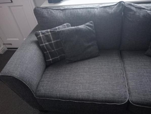 Image 2 of SCS Charcoal 3 Seater Sofa Theo