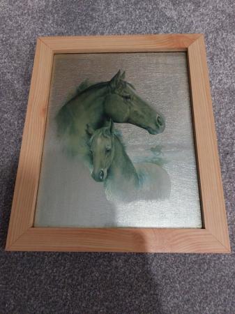 Image 1 of Framed picture- print of Racehorse II by Ruane Manning