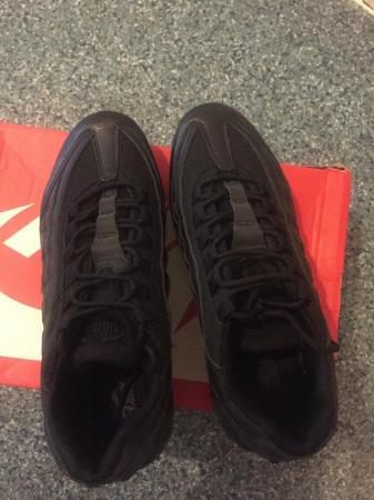 Image 1 of Black Air max 95 Retro men’s trainers for sale UK size 9