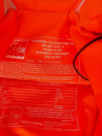 Image 1 of Life jacket to fit baby/small child