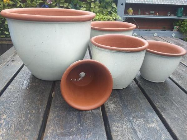 Image 2 of Terracotta Planters Pots Set of 5