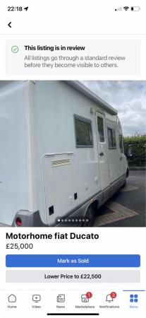 Image 1 of Motorhome fiat with garage