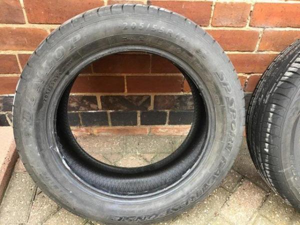 Image 3 of Two 205/55/R16 tyres in nearly new condition