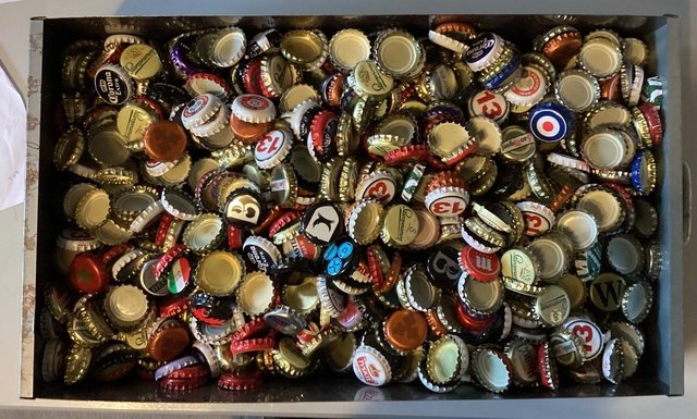 Image 1 of Beer bottle tops- x 1500 used tops, great for craft projects
