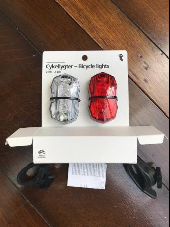 Image 3 of Flying Tiger LED bicycle lights, 2 pcs: one red one white