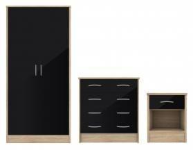 Preview of the first image of BARDALONA TRIO SET - BLACK   £300  Chest 4 Drawer, 635W x 40.