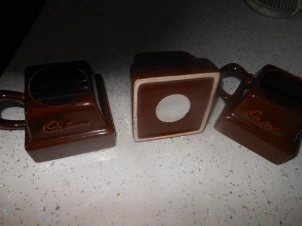 Image 2 of Cadbury Money Box Cube & 2 Mugs RARE SET