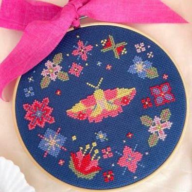Image 2 of Rosie the Maple Moth Embroidery kit £15