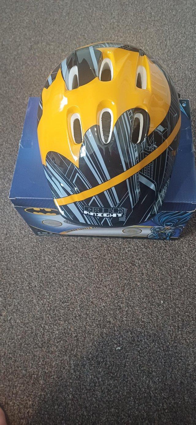 Preview of the first image of Boys batman bike and helmet.