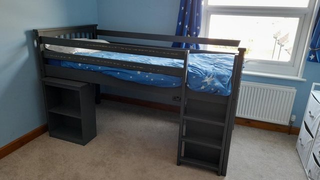 Preview of the first image of Excellent cabin bed with inbuilt desk and drawers.
