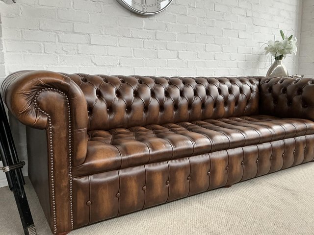 Immaculate 4 Seater Chesterfield Sofa. Matching pair availab — photo 2 of 4