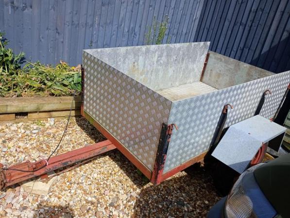 Image 1 of 6 by 4 metal towing trailer for camping / allotments