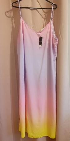 Image 1 of Strappy Tie Dye Midi Dress, size 16