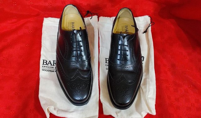 Image 2 of Mens Barker Tech Turing Black Calf Shoes Size 9 FX