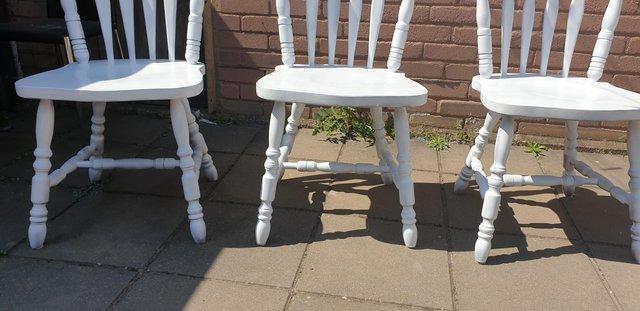 Image 10 of Country style farmhouse dining chairs x 6