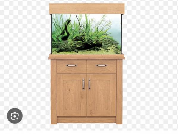 Image 5 of Aqua One OakStyle Aquarium Tank Cabinet, Filter, LED light