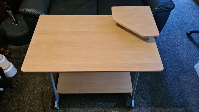 Preview of the first image of Desk for sale, pine in colour.