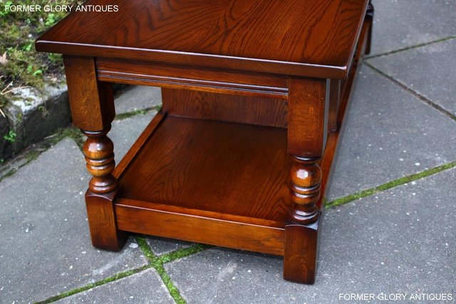 Image 46 of OLD CHARM LIGHT OAK LONG WINE COFFEE TABLE CABINET TV STAND