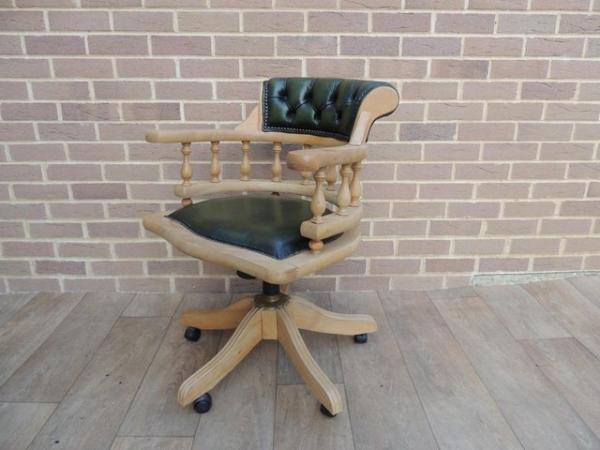 Image 2 of Captains Chair with Beech Frame (UK Delivery)