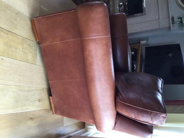 Image 2 of Derwent Tan Leather Arm Chair